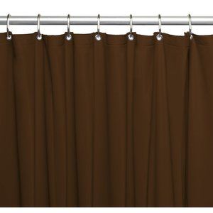 Dark Brown faux suede shower curtain